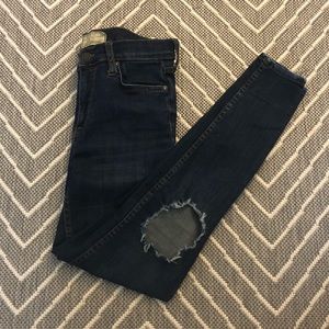 Free People Busted knee skinny jeans